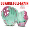 image:imageFranklin Sports CTZ5000 Baseball Gloves  Adult  Youth Fielding Gloves  Catchers Mitts  Multiple Styles  ColorsMintPink