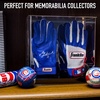 image:imageFranklin Sports Display Case  Memorabilia  UV Protected  Sport Collectibles  Baseball  Batting Gloves  Basketball  Soccer Ball  FootballBatting Gloves