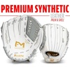 image:imageFranklin Sports Fastpitch Softball Glove  Field Master Fastpitch  Softball Mitt  Womens  Girls  White  GreyWhiteGrey