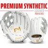image:imageFranklin Sports Fastpitch Softball Glove  Field Master Fastpitch  Softball Mitt  Womens  Girls  White  GreyWhiteGrey