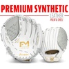 image:imageFranklin Sports Fastpitch Softball Glove  Field Master Fastpitch  Softball Mitt  Womens  Girls  White  GreyWhiteGrey