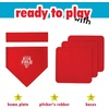 image:imageFranklin Sports Field Day Baseball Base Set  Throw Down Rubber Bases for Baseball  Softball with Home Plate  Portable Backyard Baseball Softball Kickball Bases  Easy Set Up Rubber Base Set RedOne Size