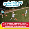 image:imageFranklin Sports Field Day Baseball Base Set  Throw Down Rubber Bases for Baseball  Softball with Home Plate  Portable Backyard Baseball Softball Kickball Bases  Easy Set Up Rubber Base Set RedOne Size