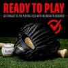 image:imageFranklin Sports Field Master Baseball  Softball Glove  Field Master Adult  Youth Baseball  Softball Mitt  Mens  Womens GlovesBlackGold
