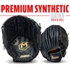 image:imageFranklin Sports Field Master Baseball  Softball Glove  Field Master Adult  Youth Baseball  Softball Mitt  Mens  Womens GlovesBlackGold