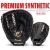 image:imageFranklin Sports Field Master Baseball  Softball Glove  Field Master Adult  Youth Baseball  Softball Mitt  Mens  Womens GlovesBlackGold