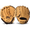 image:imageFranklin Sports Field Master Baseball  Softball Glove  Field Master Adult  Youth Baseball  Softball Mitt  Mens  Womens GlovesBlackGold