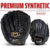 image:imageFranklin Sports Field Master Baseball  Softball Glove  Field Master Adult  Youth Baseball  Softball Mitt  Mens  Womens GlovesBlackGold