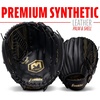 image:imageFranklin Sports Field Master Baseball  Softball Glove  Field Master Adult  Youth Baseball  Softball Mitt  Mens  Womens GlovesBlackGold
