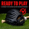 image:imageFranklin Sports Field Master Baseball  Softball Glove  Field Master Adult  Youth Baseball  Softball Mitt  Mens  Womens GlovesBlackGold