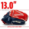 image:imageFranklin Sports Field Master Baseball  Softball Glove  Field Master Adult  Youth Baseball  Softball Mitt  Mens  Womens GlovesRedWhiteBlue