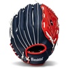 image:imageFranklin Sports Field Master Baseball  Softball Glove  Field Master Adult  Youth Baseball  Softball Mitt  Mens  Womens GlovesRedWhiteBlue