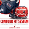 image:imageFranklin Sports Field Master Baseball  Softball Glove  Field Master Adult  Youth Baseball  Softball Mitt  Mens  Womens GlovesRedWhiteBlue