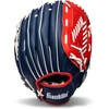 image:imageFranklin Sports Field Master Baseball  Softball Glove  Field Master Adult  Youth Baseball  Softball Mitt  Mens  Womens GlovesRedWhiteBlue