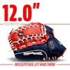 image:imageFranklin Sports Field Master Baseball  Softball Glove  Field Master Adult  Youth Baseball  Softball Mitt  Mens  Womens GlovesRedWhiteBlue