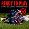 image:imageFranklin Sports Field Master Baseball  Softball Glove  Field Master Adult  Youth Baseball  Softball Mitt  Mens  Womens GlovesRedWhiteBlue