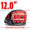 image:imageFranklin Sports Field Master Baseball  Softball Glove  Field Master Adult  Youth Baseball  Softball Mitt  Mens  Womens GlovesRedWhiteBlue