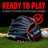image:imageFranklin Sports Field Master Baseball  Softball Glove  Field Master Adult  Youth Baseball  Softball Mitt  Mens  Womens GlovesRedWhiteBlue