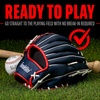 image:imageFranklin Sports Field Master Baseball  Softball Glove  Field Master Adult  Youth Baseball  Softball Mitt  Mens  Womens GlovesRedWhiteBlue