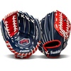 image:imageFranklin Sports Field Master Baseball  Softball Glove  Field Master Adult  Youth Baseball  Softball Mitt  Mens  Womens GlovesRedWhiteBlue