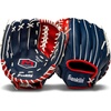 image:imageFranklin Sports Field Master Baseball  Softball Glove  Field Master Adult  Youth Baseball  Softball Mitt  Mens  Womens GlovesRedWhiteBlue