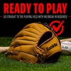 image:imageFranklin Sports Field Master Baseball  Softball Glove  Field Master Adult  Youth Baseball  Softball Mitt  Mens  Womens GlovesTan