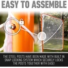 image:imageFranklin Sports Franklin Sports Backyard Lacrosse Goal  Kids  Adult Lacrosse Training Net  Lacrosse Training Equipment  Perfect for Youth  Adult TrainingOrange