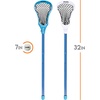 image:imageFranklin Sports Future Champs 2 Player Youth Lacrosse Sticks  Ball Set  Kids 32 Inch Beginner Backyard Practice Lax Sticks  Lightweight Soft Lacrosse Ball  Toy Kids Lax SetBlue