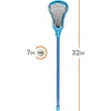 image:imageFranklin Sports Future Champs Youth Lacrosse Stick  Ball Set  Kids 32 Inch Practice Stick  Beginner Backyard Plastic Stick  Lightweight Soft BallBlue