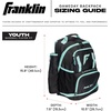 image:imageFranklin Sports Gameday Baseball  Fastpitch Softball Backpacks  Adult  Youth Bat Bags for Equipment  Waterproof BatpacksMintBlack