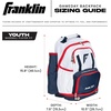 image:imageFranklin Sports Gameday Baseball  Fastpitch Softball Backpacks  Adult  Youth Bat Bags for Equipment  Waterproof BatpacksRedWhiteBlue