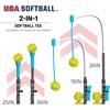 image:imageFranklin Sports GrowwithMe Kids Baseball Batting Tee  Stand Set for Youth  Toddlers  Youth Baseball Softball  Teeball Hitting Tee Set for Boys  GirlsGrow With Me Tee  Usa Softball