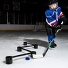 image:imageFranklin Sports Hockey Stick Handling Trainer Aid  Puck Stickhandling Skills Training Aid  72 Inch Portable Puck Handling Training for On  Off Ice Skill Drills Practice