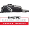 image:imageFranklin Sports JR3 Pulse Sport Equipment Bag  Tote Bag for Baseball TBall and Softball Equpiment  Holds Bat Helmet amp GloveBlackGray