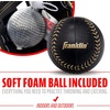 image:imageFranklin Sports Kids Baseball Glove  Foam Ball Sets  Meshtek Youth Teeball Gloves for Kids  Toddlers  Left  Right Hand Throw  95 InchBlackGold