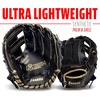 image:imageFranklin Sports Kids Baseball Glove  Foam Ball Sets  Meshtek Youth Teeball Gloves for Kids  Toddlers  Left  Right Hand Throw  95 InchBlackGold