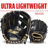 image:imageFranklin Sports Kids Baseball Glove  Foam Ball Sets  Meshtek Youth Teeball Gloves for Kids  Toddlers  Left  Right Hand Throw  95 InchBlackGold