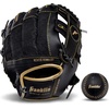 image:imageFranklin Sports Kids Baseball Glove  Foam Ball Sets  Meshtek Youth Teeball Gloves for Kids  Toddlers  Left  Right Hand Throw  95 InchBlackGold