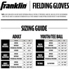 image:imageFranklin Sports Kids Baseball Glove  Foam Ball Sets  Meshtek Youth Teeball Gloves for Kids  Toddlers  Left  Right Hand Throw  95 InchBlackGold