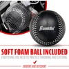 image:imageFranklin Sports Kids Baseball Glove  Foam Ball Sets  Meshtek Youth Teeball Gloves for Kids  Toddlers  Left  Right Hand Throw  95 InchBlackGraphiteWhite