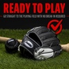 image:imageFranklin Sports Kids Baseball Glove  Foam Ball Sets  Meshtek Youth Teeball Gloves for Kids  Toddlers  Left  Right Hand Throw  95 InchBlackGraphiteWhite