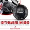image:imageFranklin Sports Kids Baseball Glove  Foam Ball Sets  Meshtek Youth Teeball Gloves for Kids  Toddlers  Left  Right Hand Throw  95 InchBlackGraphiteWhite