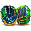image:imageFranklin Sports Kids Baseball Glove  Foam Ball Sets  Meshtek Youth Teeball Gloves for Kids  Toddlers  Left  Right Hand Throw  95 InchNavyLimeOrange