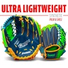 image:imageFranklin Sports Kids Baseball Glove  Foam Ball Sets  Meshtek Youth Teeball Gloves for Kids  Toddlers  Left  Right Hand Throw  95 InchNavyLimeOrange