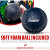 image:imageFranklin Sports Kids Baseball Glove  Foam Ball Sets  Meshtek Youth Teeball Gloves for Kids  Toddlers  Left  Right Hand Throw  95 InchNavyLimeOrange