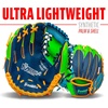image:imageFranklin Sports Kids Baseball Glove  Foam Ball Sets  Meshtek Youth Teeball Gloves for Kids  Toddlers  Left  Right Hand Throw  95 InchNavyLimeOrange