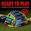 image:imageFranklin Sports Kids Baseball Glove  Foam Ball Sets  Meshtek Youth Teeball Gloves for Kids  Toddlers  Left  Right Hand Throw  95 InchNavyLimeOrange