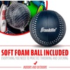 image:imageFranklin Sports Kids Baseball Glove  Foam Ball Sets  Meshtek Youth Teeball Gloves for Kids  Toddlers  Left  Right Hand Throw  95 InchNavyLimeOrange