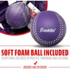 image:imageFranklin Sports Kids Baseball Glove  Foam Ball Sets  Meshtek Youth Teeball Gloves for Kids  Toddlers  Left  Right Hand Throw  95 InchPurpleChrome