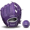image:imageFranklin Sports Kids Baseball Glove  Foam Ball Sets  Meshtek Youth Teeball Gloves for Kids  Toddlers  Left  Right Hand Throw  95 InchPurpleChrome